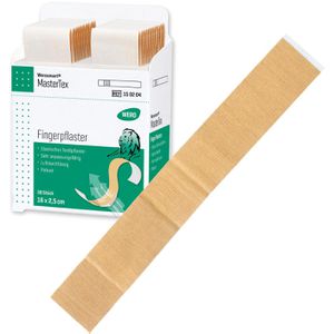 Wero Pflaster MasterTex Fingerpflaster, 30 Strips, wasserfest, elastisch, atmungsaktiv, 16 x 2,5cm