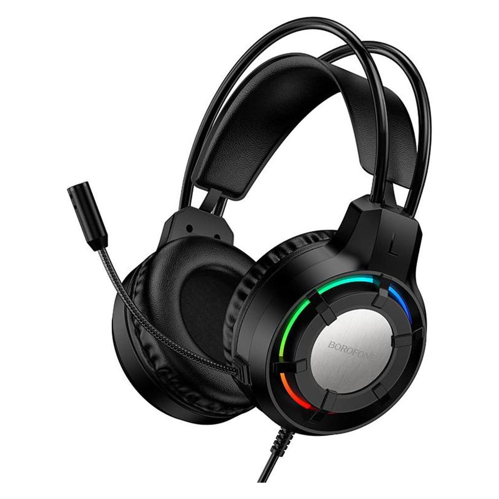 Borofone BO112 Wave Gaming-Kopfhörer mit Mikrofon schwarz (Kabelgebunden) (62895373)