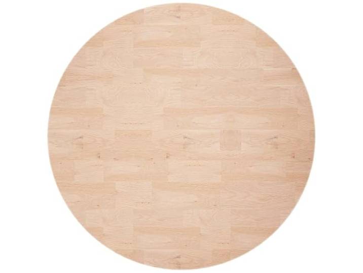 HGPOTUY Runde Tischplatte Ø60x4 cm Massivholz Eiche Unbehandelt Massive Eiche, mittelbraune Farbe, dichte Maserung, unbehandelte Oberfläche, lackierbar, streichbar, rustikaler Look
