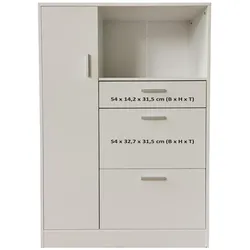 HTI-Living, Regal, Blanca (84.50 x 40 x 133 cm)