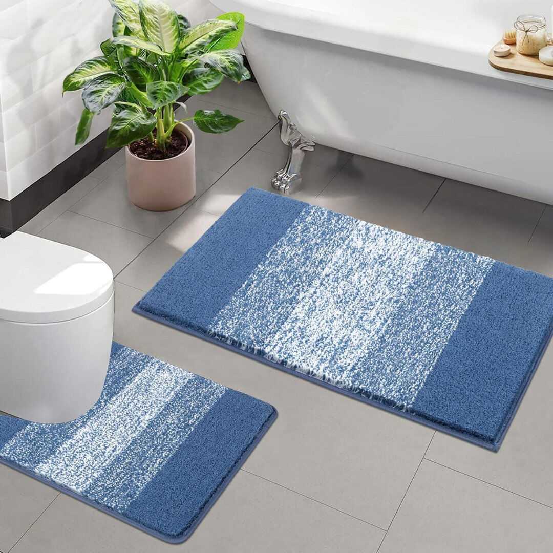 East Urban Home Bath Mat Blue 50cm W