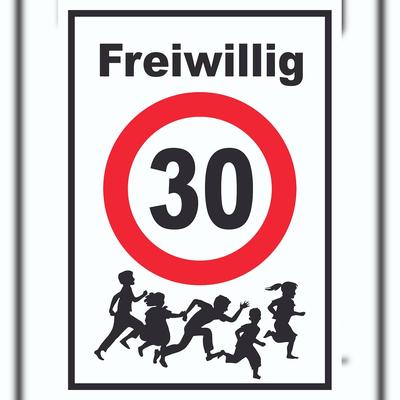 HB-Druck Freiwillig 30 Schild Spielende Kinder A1 (594x841mm)