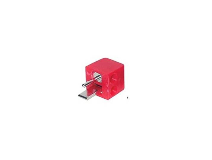 S/CONN maximale connectivity luidsprekerhoekstekker, schroefbaar klein, rood