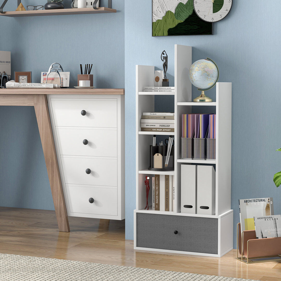 Latitude Run Komor 118 cm H x 53 cm W Step Bookcase 118cm H X 53cm W X 24cm D