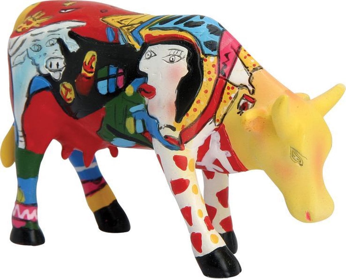 CowParade Homage to Picowso's African Period Small Tabletop Decoratie