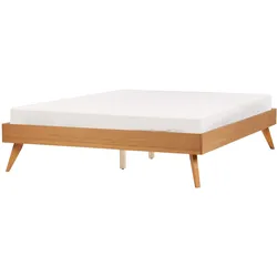 BETT Heller Holzfarbton 140x200 cm Berric