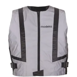 Modeka Doc Silver Motorrad Warnweste Reflektorweste silber - 4XL