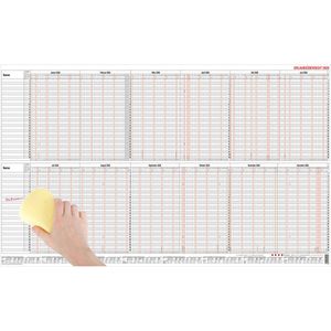 Güss-Verlag Urlaubsplaner 12-40mB, Jahr 2026, abwischbar, 99 x 60 cm, für 30 Mitarbeiter