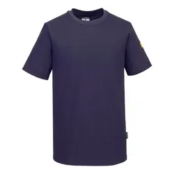ESD Antistatik T-Shirt "AS20" - M - marine