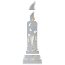 Star Trading Grandy, Leichte Dekorationsfigur, Weiß, 6 h, 18 h, 14 Lampen, LED  1 Stück
