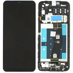 Samsung LCD + Touch für A145F Galaxy A14 - black (Display, Samsung Galaxy A14), Mobilgerät Ersatzteile, Schwarz