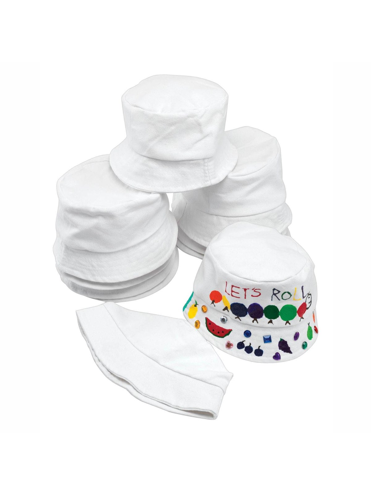 Colorations Decorate your own Canvas Fisherman Hat Set of 10