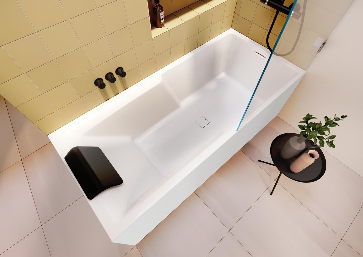 RIHO Stiell Shower Rechteck-Badewanne, Plug&Play-Variante, 2-Sitzer, weiß, B103010005