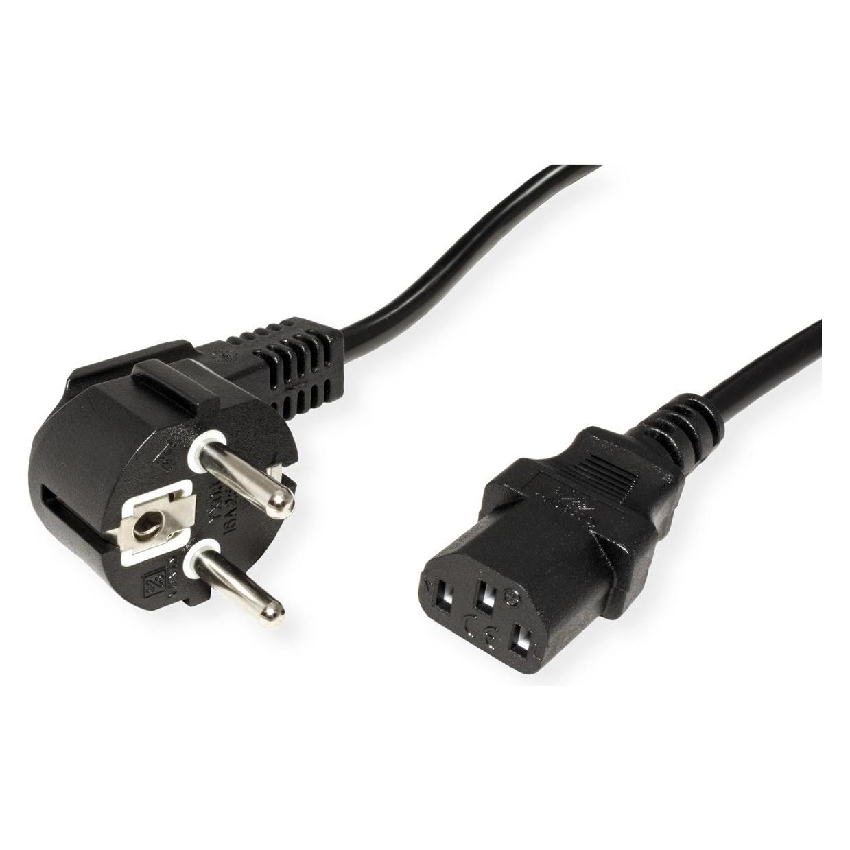 Secomp STANDARD Netzkabel, gerade IEC-Buchse (1.80 m) (11.55.2309)