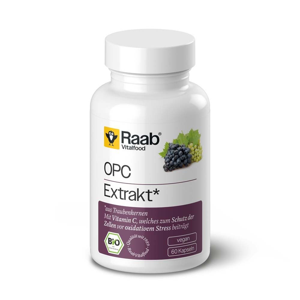 Raab Vitalfood OPC Extrakt Kapseln Bio 60 St