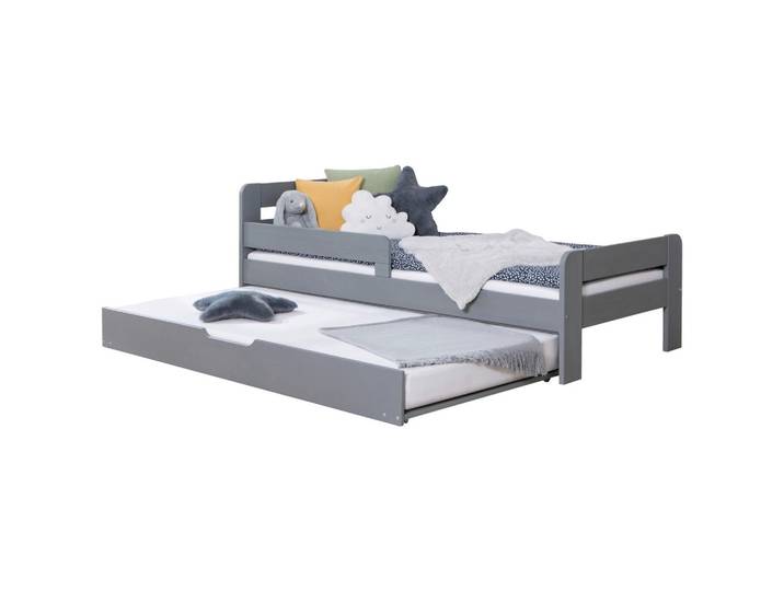 Bett Bennet mit ca. 90x200 cm Hellgrau