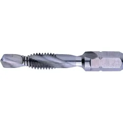 Tecwerk Kombigewindebohrer HSSG 1/4 Zoll 6KT M6x5,0mm Steig.1,00mm