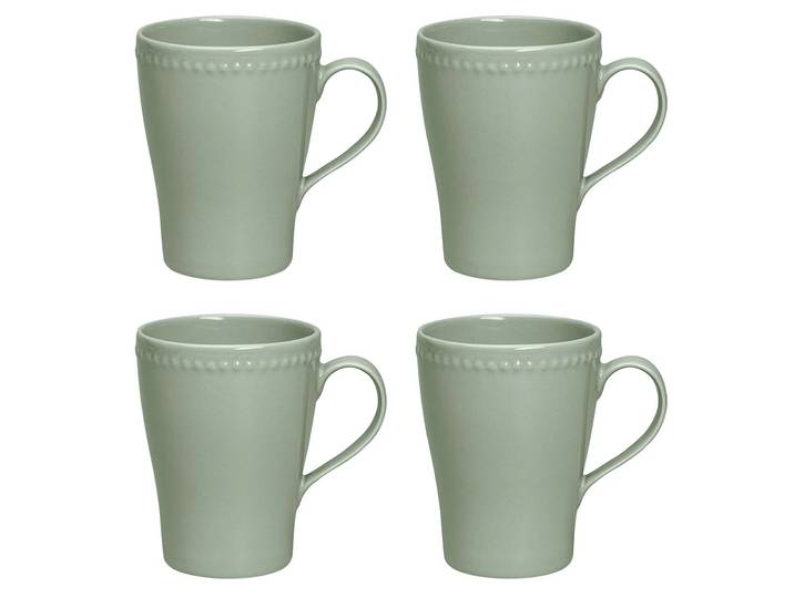 Scandi Living Tasse Dots 35cl Lot de 4 Vert
