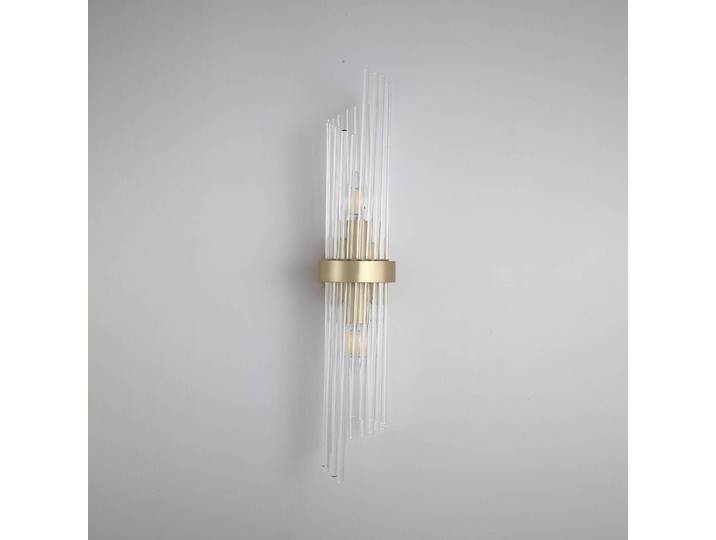 Searchlight Wandleuchte Lara, dimmbar, messing / gold, für Wohn- / Esszimmer, Glas