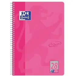 Oxford Collegeblock »Touch« A4+ kariert, Optik-Papier rosa