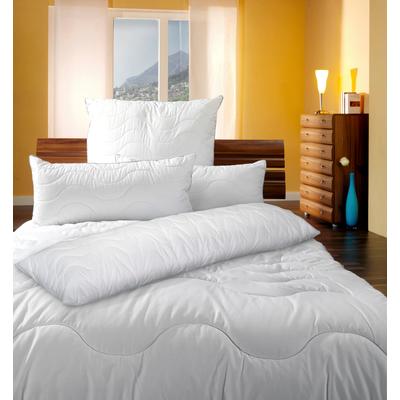 Microfaserbettdecke KBT BETTWAREN "Body Soft Steppdecke", weiß, B:155cm L:220cm, Bezug: 52% Polyester, 48% Baumwolle, Bettdecken, Microfaserbettdecke