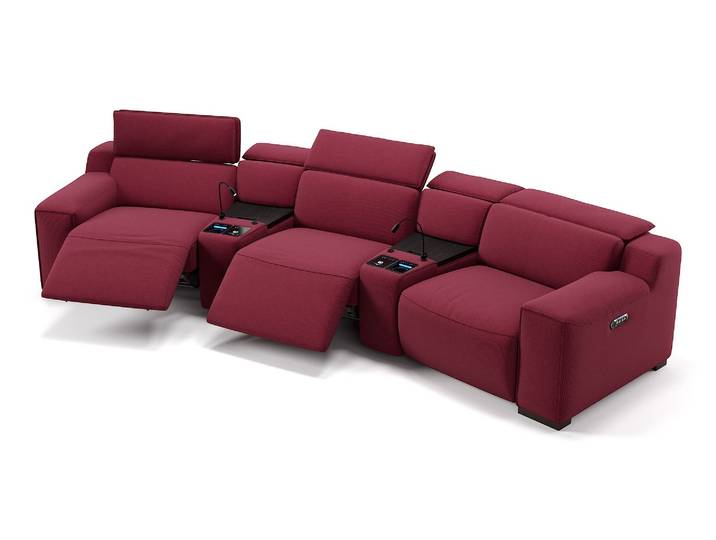 Stoff Kino Sofa LORETO Relax Couch
