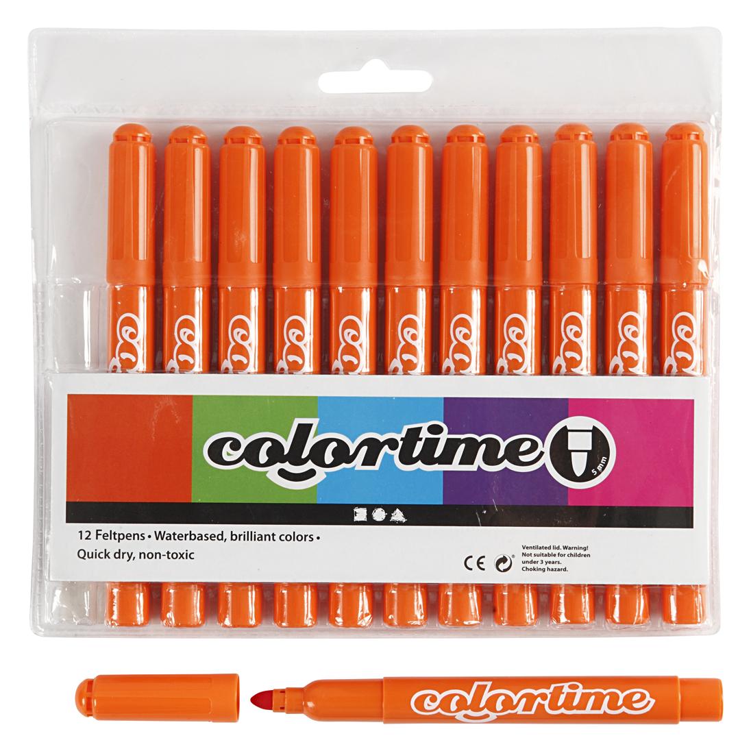 Creativ Company Oranje Jumbo Stiften, 12st. (12x) (37338)
