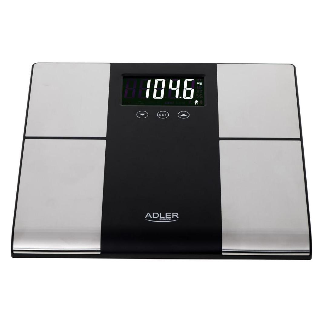 Adler AD 8165 Personenwaage Rechteck, Elektronische Personenwaage (225 kg) (AD 8165)