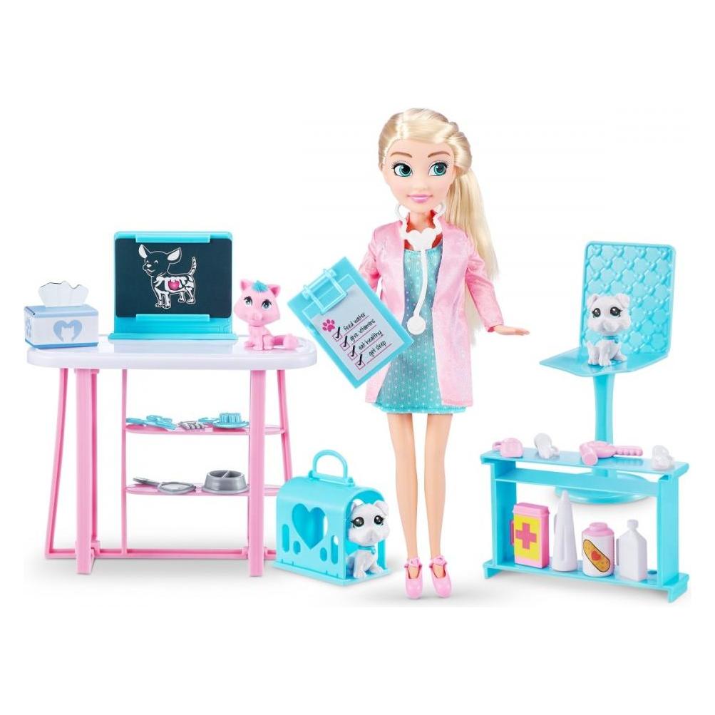 Komelon SPARKLE GIRLZ vet set with doll, 100184 (4070201-1749)