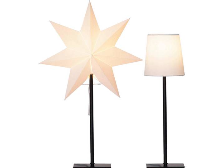 Eglo Tischleuchte, Metall, Textil, Papier, 15x55x35 cm, Kippschalter, Lampen & Leuchten, Innenbeleuchtung, Tischlampen, Tischlampen