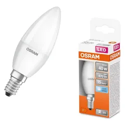 OSRAM E14 LED Kerzenlampe STAR matt 4,9W wie 40W neutralweißes Licht