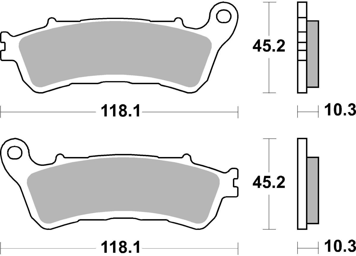 Bremsbelagsatz, Scheibenbremse PRIME - Sinter - SP BREMBO 07HO66SP
