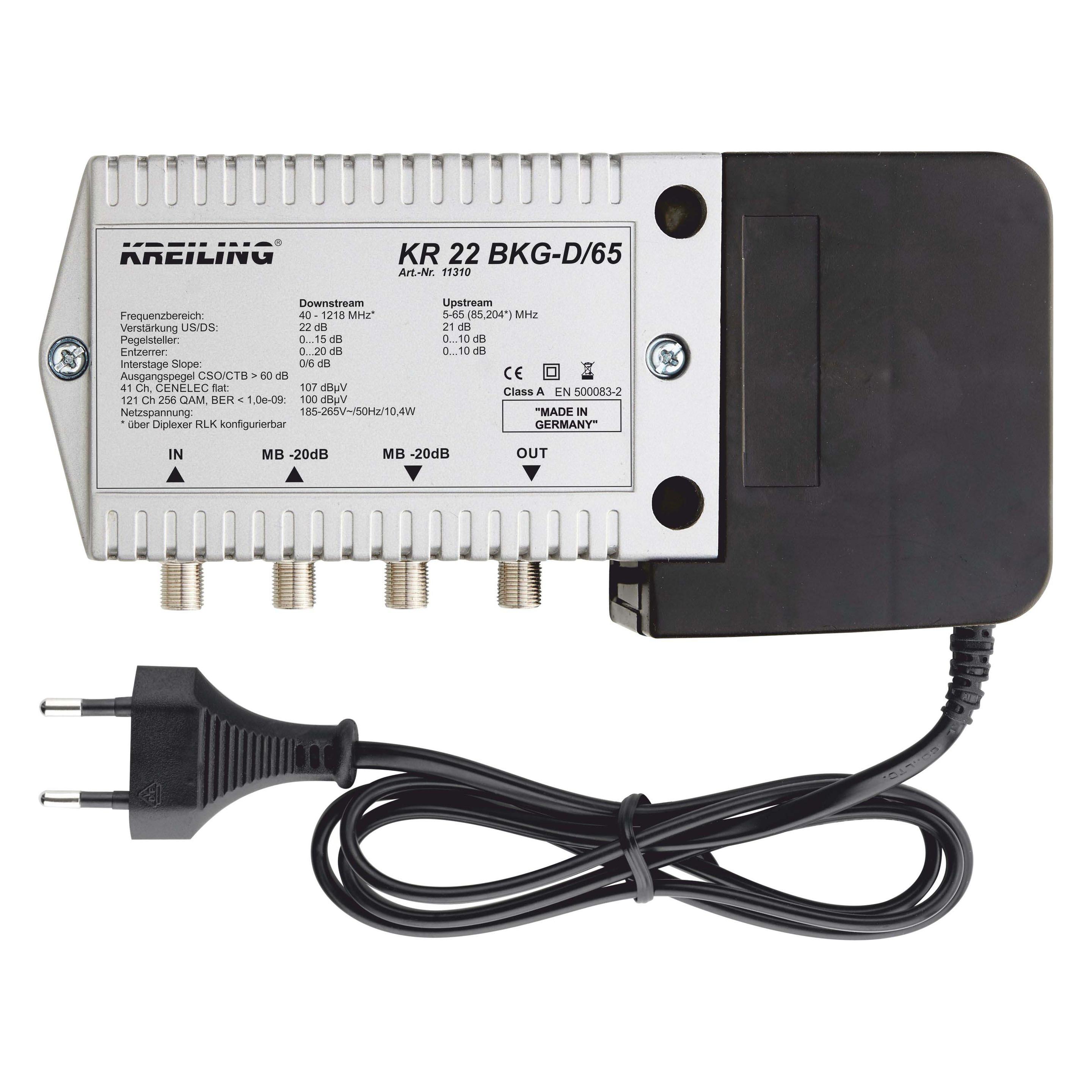 Kreiling Tech. BKG-Verstärker KR 22 BKG-D/65 (Verstärker) (11310)