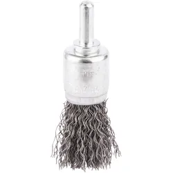 Makita Pinselbürste, 19 mm - gewellt - verzinkter Stahl - Rundschaft - D-40010