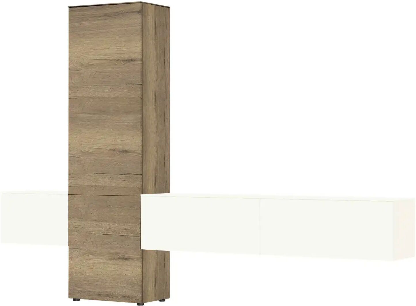Content Wohnwand  Style ¦ holzfarben ¦ Maße (cm): B: 301 H: 205 T: 38.0