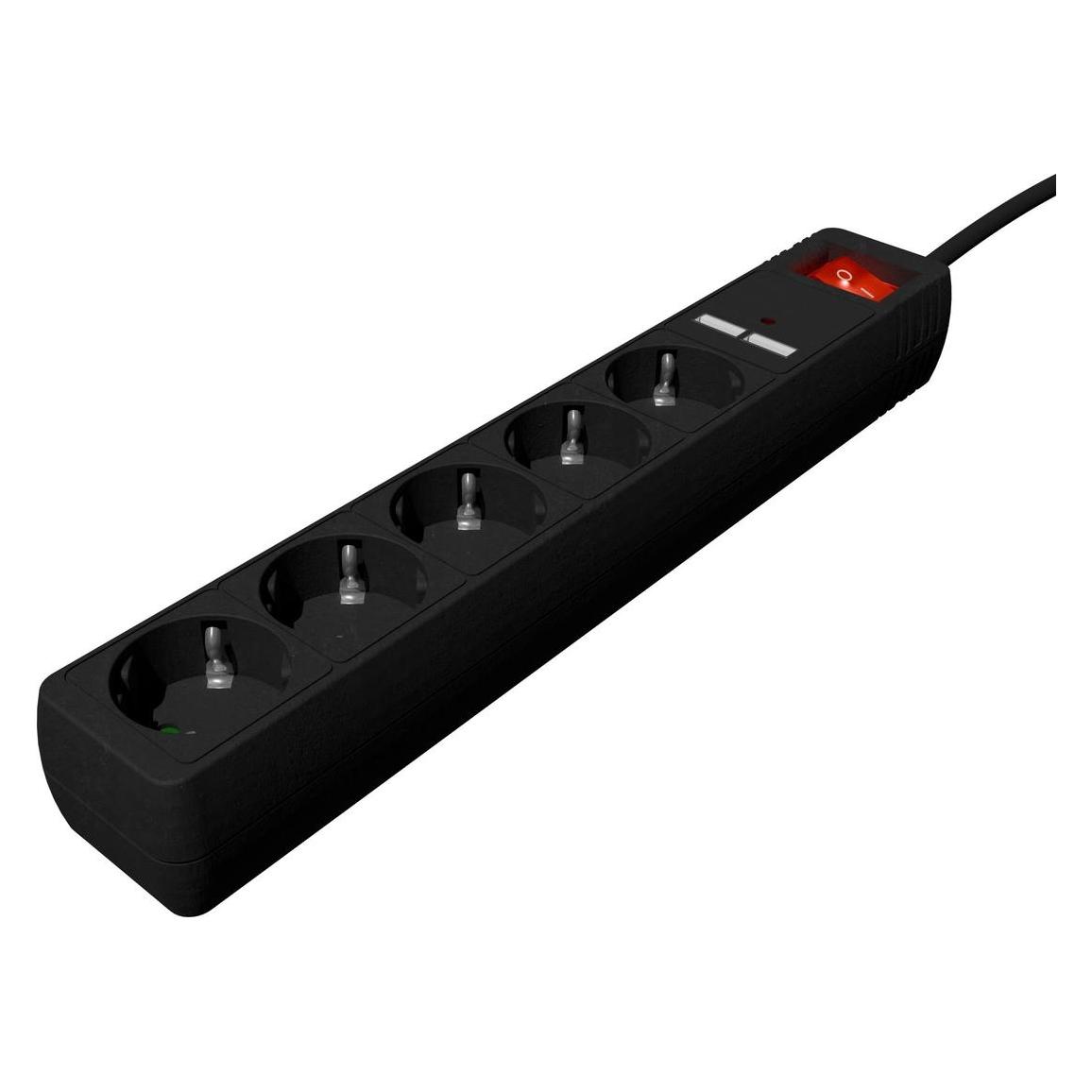 Energenie CABLE POWER EXTENSION 1.5M 5OUTL. SPG5-U2-5-02 GEMBIRD (5x, USB-A, 1.50 m) (SPG5-U2-5-02)