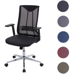Bürostuhl HWC-J53, Drehstuhl Schreibtischstuhl, ergonomisch Kunstleder ~ schwarz