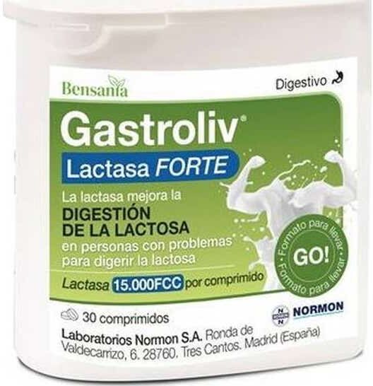 Normon Gastroliv Lactasa Forte 30comp
