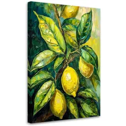 LEINWANDBILD Zitronen Acryl 80x120cm