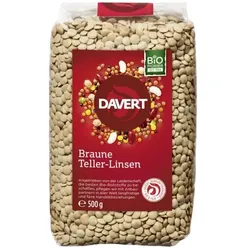 Davert Braune Teller-Linsen bio