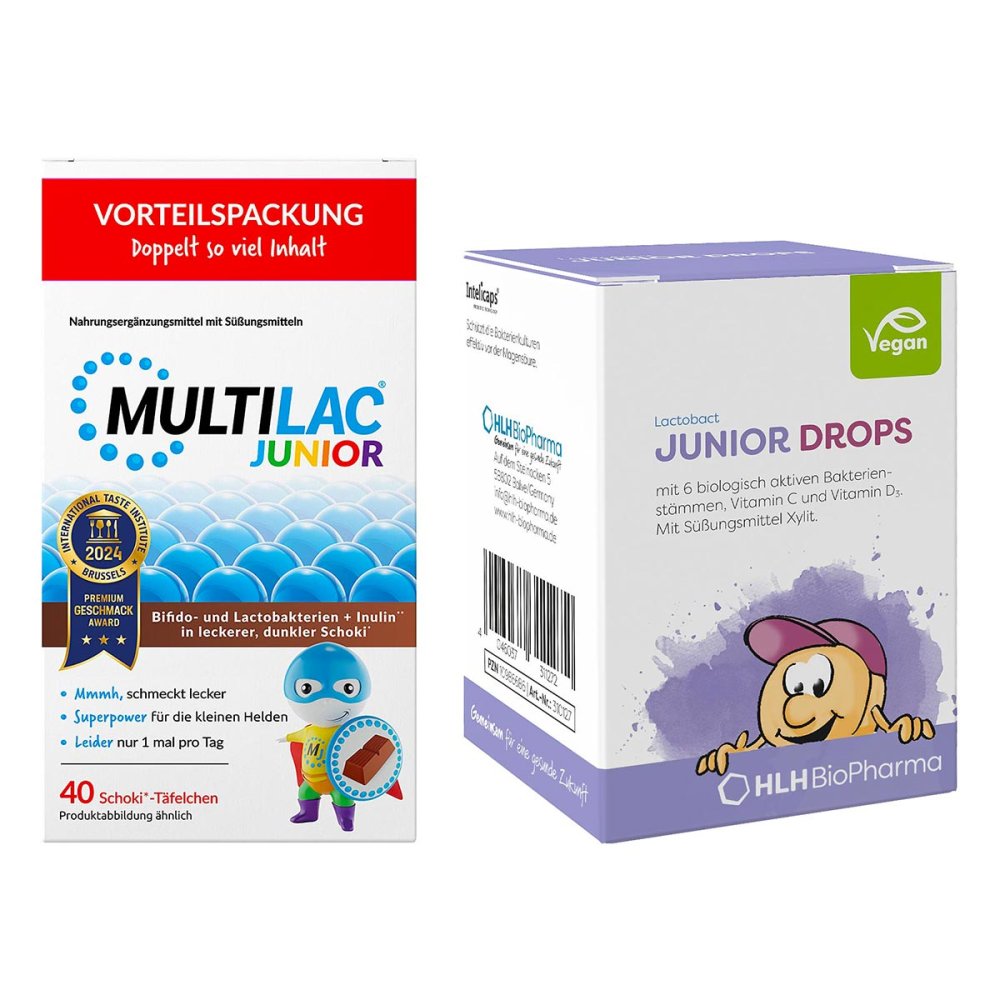 Multilac Junior Darmsynbiotikum + Lactobact Junior Drops 08105226