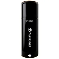 Transcend JetFlash 700 USB 512GB USB3.1 (512 GB, USB-A), USB Stick, Schwarz