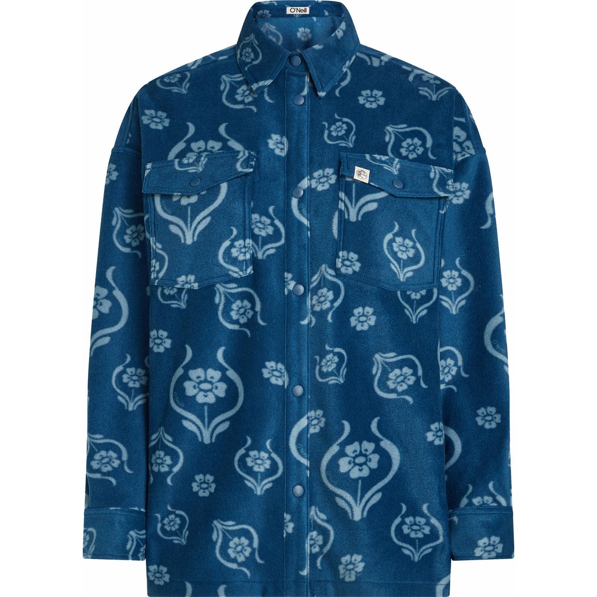O'Neill O'riginals Superfleece Shirt blue artdeco floral (35227) XL 1350099-35227-XL