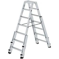 PROREGAL Stufen-Stehleiter treppengängig 2x7 Stufen