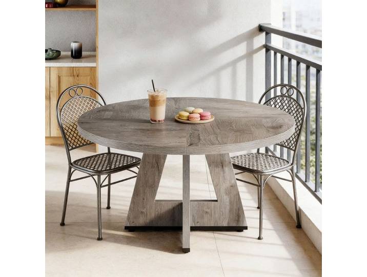 Table basse de ferme table à manger table à manger ronde (table à manger uniquement) 120x120x75cm