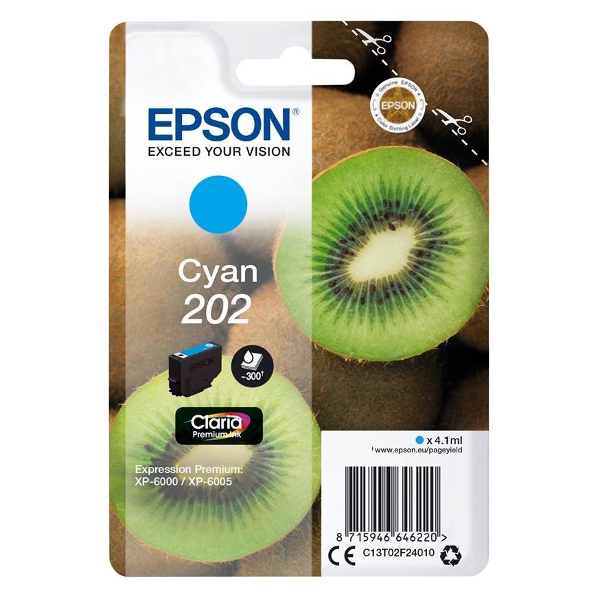 Epson SINGLEPACK CYAN 202 (C) (C13T02F24020)