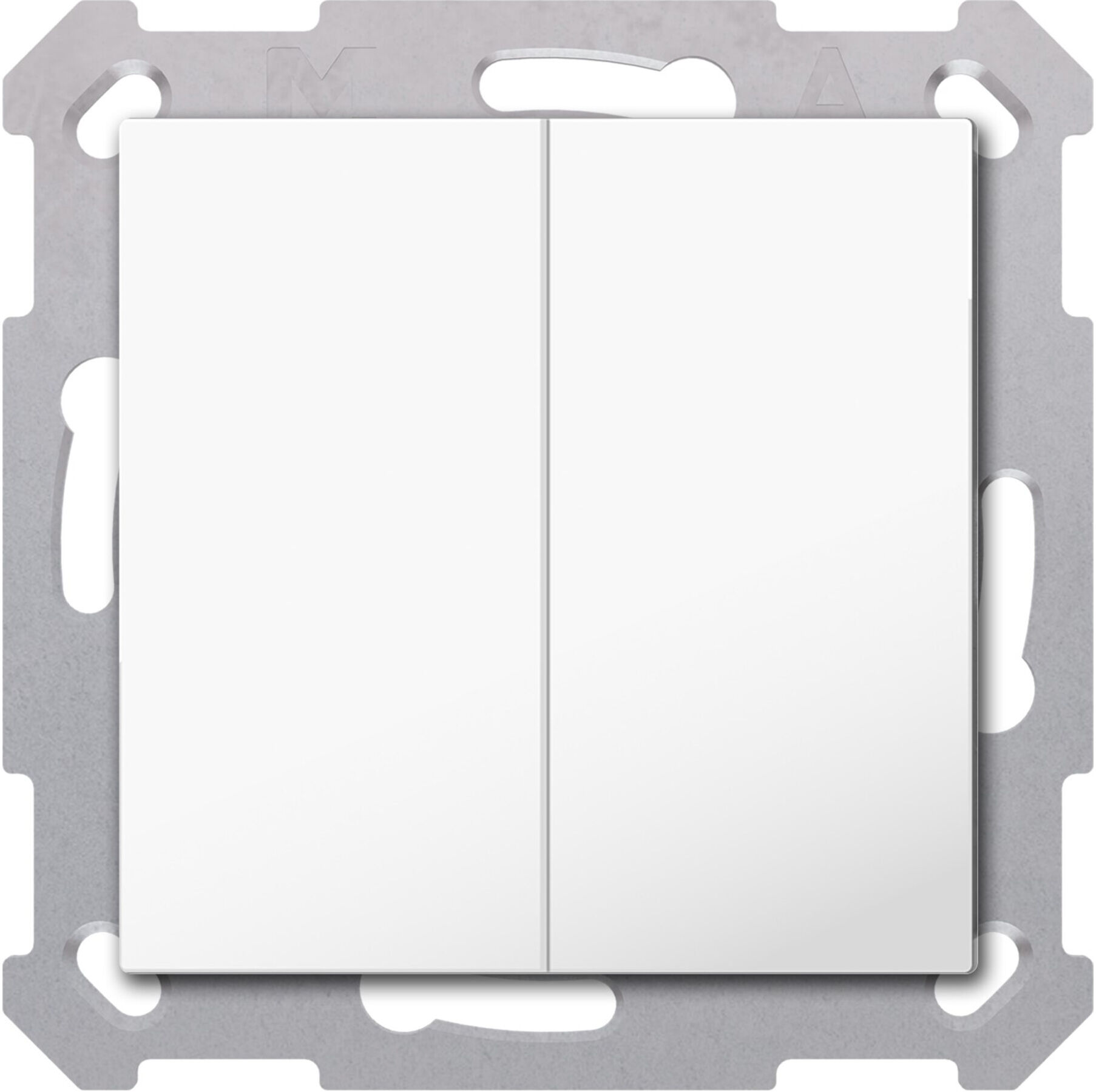 MDT Taster Light 55 Basic rws/glänzend neutral BE-TAL55B2.01)