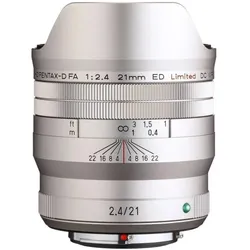 Pentax HD FA 21mm/ 2.4 ED Limited silver (Pentax K, Vollformat), Objektiv, Silber
