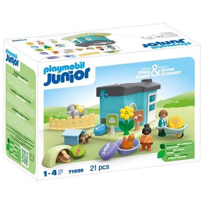 71690 JUNIOR Tierpension mit Futterspender