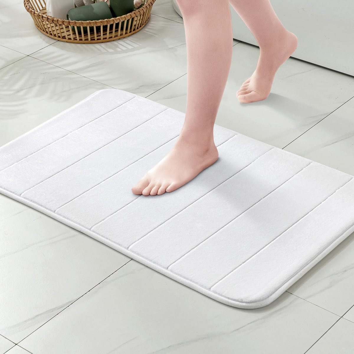 Badmat Traagschuim met Antislip voor Badkamer en Woonkamer, 40 x 60 cm